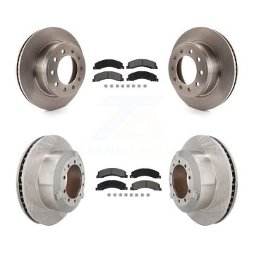 Front Rear Brake Rotor Semi-Metallic Pad Kit For Ram Dodge Sterling Truck 4500 5500 45 55 K8S-103793