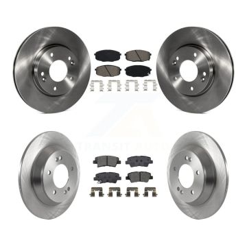 Front Rear Brake Rotor Semi-Metallic Pad Kit For Hyundai Kona With Electric Parking K8S-103823