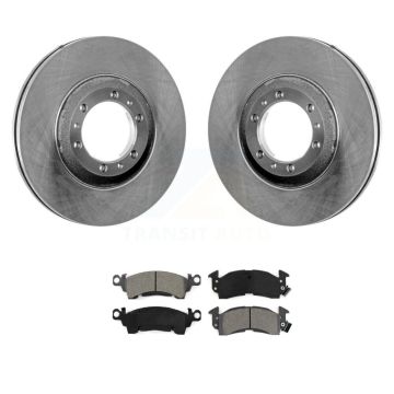 Front Brake Rotors & Semi-Metallic Pad Kit For 1992-1993 Cadillac Commercial Chassis 5.7L K8S-103825
