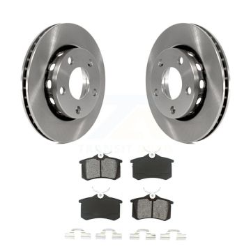 Rear Brake Rotors & Semi-Metallic Pad Kit For 2002 Audi S4 With 256mm Diameter Rotor K8S-103826