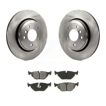 Rear Brake Rotors Semi-Metallic Pad Kit For 01-05 BMW 320i With 320mm Diameter Rotor K8S-103827
