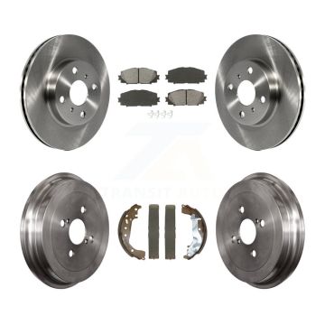 Front Rear Disc Brake Rotors Semi-Metallic Pads And Drum Kit For Toyota Yaris K8S-103830