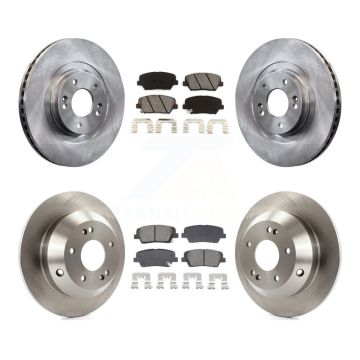 Front Rear Disc Brake Rotors Semi-Metallic Pad Kit For Hyundai Santa Fe Sport Kia Sorento K8S-103841