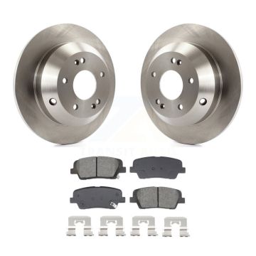 Rear Disc Brake Rotor And Semi-Metallic Pad Kit For Hyundai Santa Fe Sport Kia Sorento XL K8S-103844