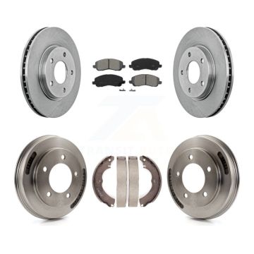 Front Rear Disc Brake Rotors Semi-Metallic Pads And Drum Kit For Mitsubishi Lancer K8S-103845