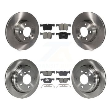 Front Rear Disc Brake Rotors And Semi-Metallic Pads Kit For BMW 320i xDrive 328d K8S-103852
