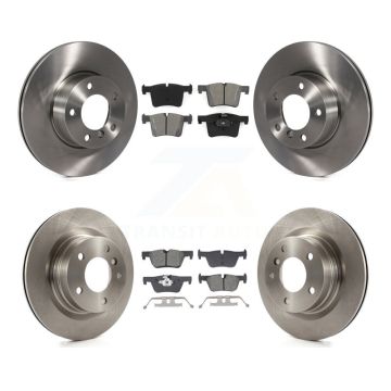 Front Rear Disc Brake Rotors And Semi-Metallic Pads Kit For BMW 320i 328d K8S-103854