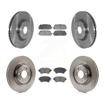 Front Rear Disc Brake Rotors And Semi-Metallic Pads Kit For Audi S5 Sportback S4 K8S-103859