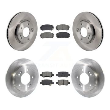 Front Rear Disc Brake Rotors And Semi-Metallic Pads Kit For Hyundai Elantra K8S-103868