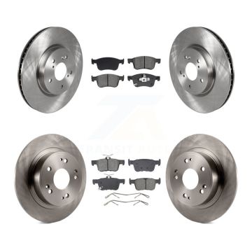 Front Rear Disc Brake Rotors And Semi-Metallic Pads Kit For Honda Accord K8S-103869