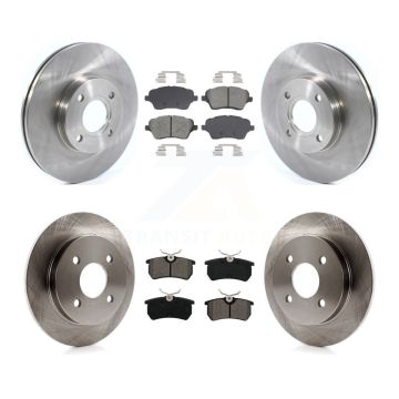 Front Rear Disc Brake Rotors And Semi-Metallic Pads Kit For 2014-2019 Ford Fiesta ST K8S-103872
