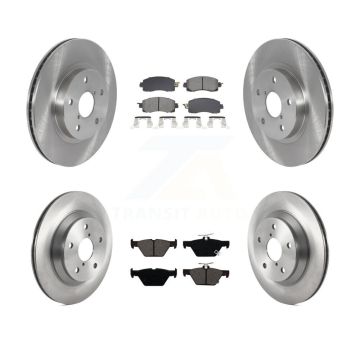 Front Rear Disc Brake Rotors And Semi-Metallic Pads Kit For Subaru Forester K8S-103881