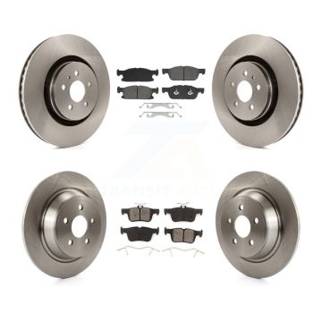Front Rear Disc Brake Rotor Semi-Metallic Pad Kit For Ford Fusion Lincoln MKZ Continental K8S-103886