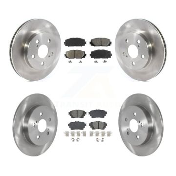 Front Rear Disc Brake Rotors And Semi-Metallic Pads Kit For Toyota Corolla K8S-103887