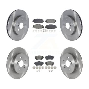 Front Rear Disc Brake Rotors And Semi-Metallic Pads Kit For Toyota Corolla K8S-103889