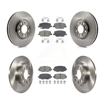 Front Rear Disc Brake Rotors And Semi-Metallic Pads Kit For Jeep Renegade Fiat 500X K8S-103891