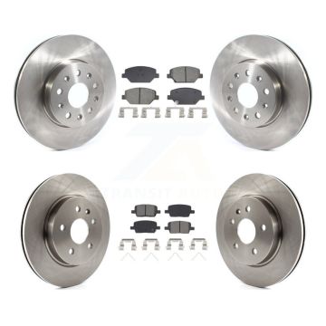 Front Rear Brake Rotor Semi-Metallic Pad Kit For Chevrolet Camaro Without Brembo Calipers K8S-103894