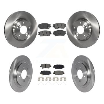 Front Rear Disc Brake Rotors And Semi-Metallic Pads Kit For Kia Sportage Hyundai Tucson K8S-103896