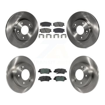Front Rear Disc Brake Rotors And Semi-Metallic Pads Kit For Hyundai Venue Kia Soul K8S-103898