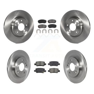 Front Rear Brake Rotor & Semi-Metallic Pad Kit For Kia Seltos With Electric Parking K8S-103899