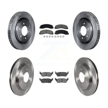 Front Rear Brake Rotors Semi-Metallic Pad Kit For Ford F-150 Expedition Lincoln Navigator K8S-103900