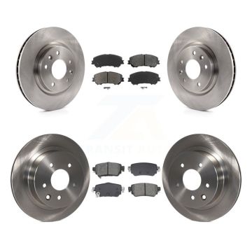 Front Rear Disc Brake Rotors And Semi-Metallic Pads Kit For 2019 Nissan Rogue Sport S K8S-103904
