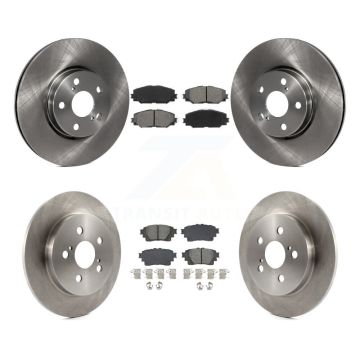 Front Rear Disc Brake Rotors And Semi-Metallic Pads Kit For 2019 Toyota Corolla 1.8L K8S-103905