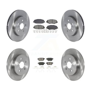 Front Rear Brake Rotor Semi-Metallic Pad Kit For Toyota Corolla With Manual Parking K8S-103906