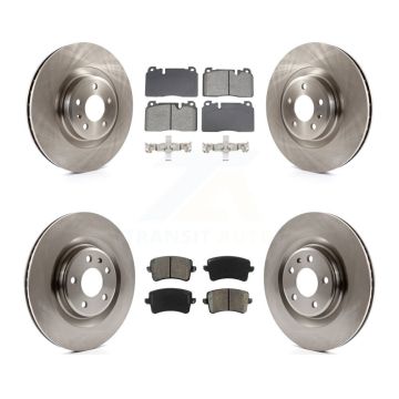 Front Rear Disc Brake Rotors And Semi-Metallic Pads Kit For Audi Q5 K8S-103907
