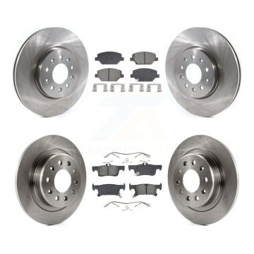 Front Rear Disc Brake Rotors And Semi-Metallic Pads Kit For Buick Envision K8S-103913