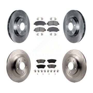 Front Rear Disc Brake Rotors And Semi-Metallic Pads Kit For Mitsubishi Eclipse Cross K8S-103915