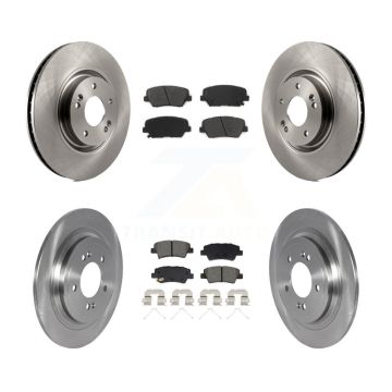 Front Rear Disc Brake Rotors And Semi-Metallic Pads Kit For 2019-2020 Hyundai Nexo K8S-103917