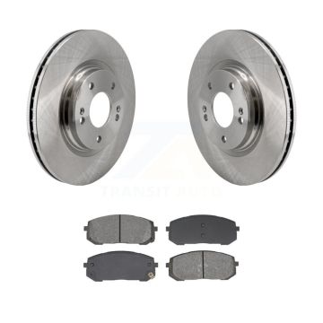 Front Disc Brake Rotors And Semi-Metallic Pads Kit For Hyundai Elantra Sonata Kia K5 K8S-103956