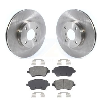 Front Disc Brake Rotors And Semi-Metallic Pads Kit For 2014-2019 Ford Fiesta ST K8S-103959