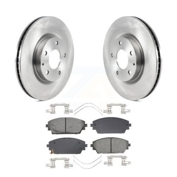 Front Disc Brake Rotors And Semi-Metallic Pads Kit For Mazda 3 Sport AWD K8S-103960