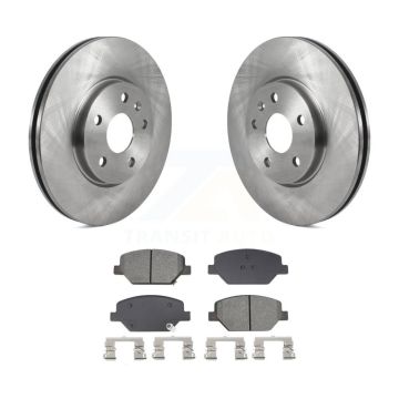 Front Disc Brake Rotors And Semi-Metallic Pads Kit For 2019 Buick Envision Cadillac XT4 K8S-103965