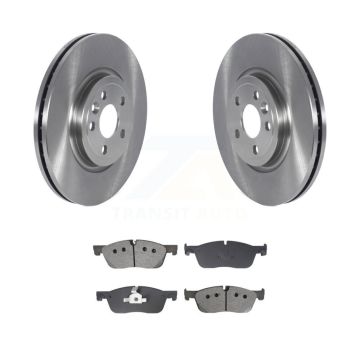 Front Disc Brake Rotor And Semi-Metallic Pad Kit For Jaguar F-Pace Land Rover Range Velar K8S-103972