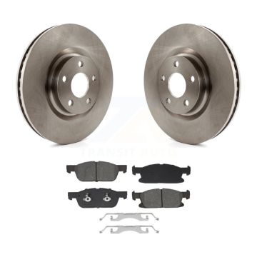 Front Disc Brake Rotors And Semi-Metallic Pads Kit For Lincoln Continental K8S-103973
