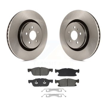 Front Disc Brake Rotors And Semi-Metallic Pad Kit For Ford Fusion Lincoln MKZ Continental K8S-103974