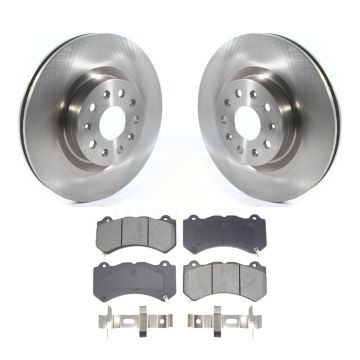 Front Brake Rotor & Semi-Metallic Pad Kit For Cadillac CTS Vsport Premium with RWD K8S-103977