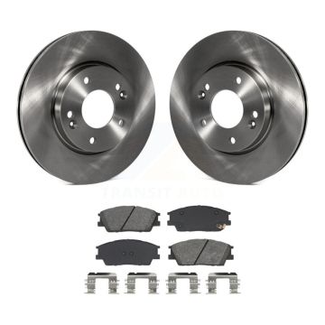 Front Disc Brake Rotors And Semi-Metallic Pads Kit For Hyundai Venue Kia Soul K8S-103980