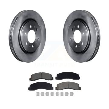 Front Disc Brake Rotors Semi-Metallic Pad Kit For Ford F-150 Expedition Lincoln Navigator K8S-103981