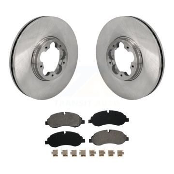 Front Disc Brake Rotor Semi-Metallic Pad Kit For Ford Transit-250 Transit-150 Transit-350 K8S-103983