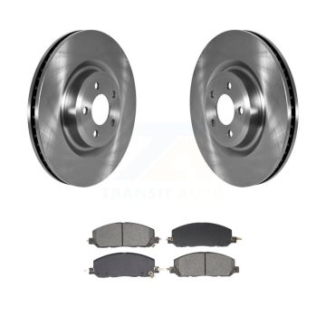 Front Brake Rotors Semi-Metallic Pad Kit For Ford Explorer Lincoln Aviator Police Utility K8S-103984