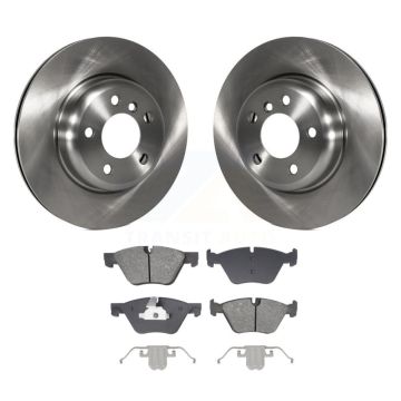 Front Disc Brake Rotors And Semi-Metallic Pads Kit For BMW 528i xDrive K8S-103989