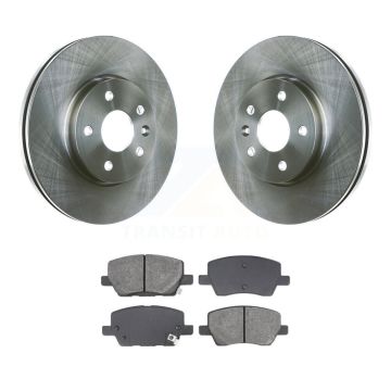 Front Disc Brake Rotors And Semi-Metallic Pads Kit For 2018-2020 Chevrolet Sonic K8S-103996