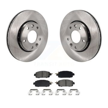 Front Disc Brake Rotors And Semi-Metallic Pads Kit For Nissan Kicks Sentra K8S-103998