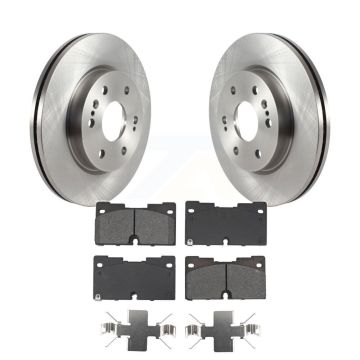 Front Brake Rotors Semi-Metallic Pad Kit For GMC Chevrolet Silverado 1500 Sierra Yukon XL K8S-104007