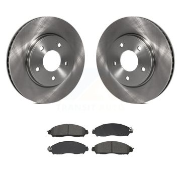 Front Disc Brake Rotors And Semi-Metallic Pads Kit For Nissan LEAF NV200 K8S-104014