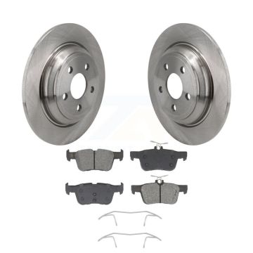 Rear Disc Brake Rotors And Semi-Metallic Pads Kit For 2022-2023 Ford Maverick K8S-104018